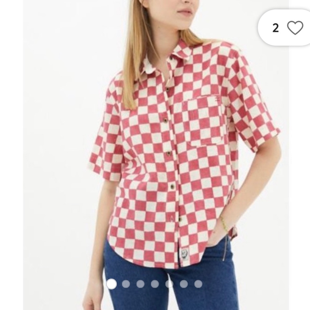 Urban outfitters checkers top size small (never worn)